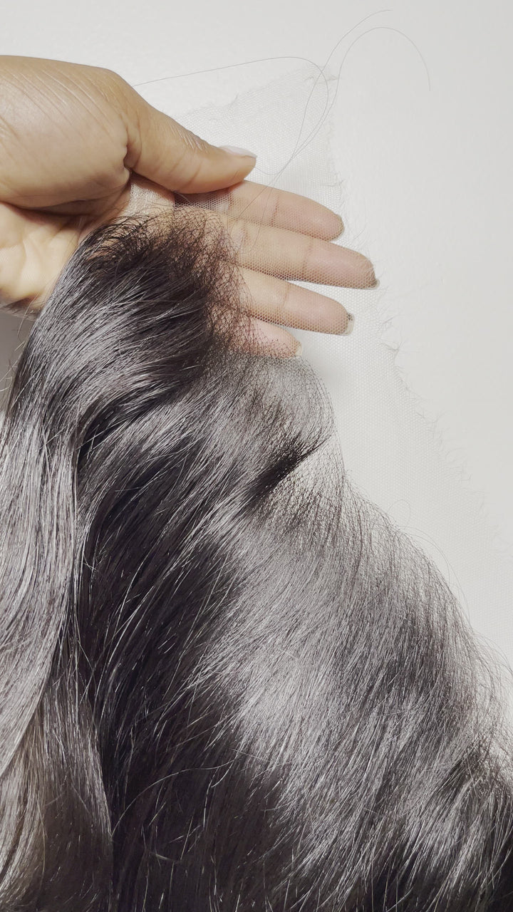 HD Film Lace Raw Indian 13x4 Frontal